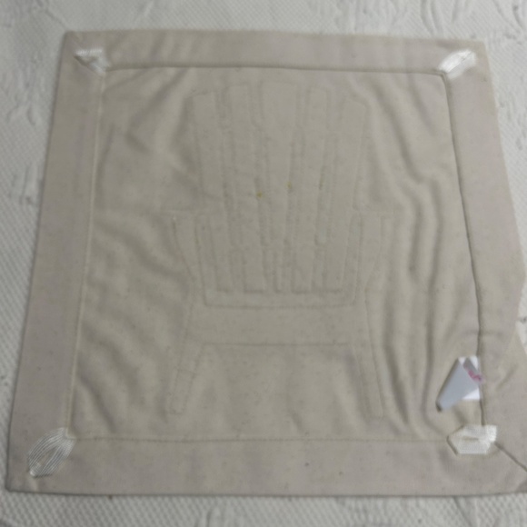 Nora Fleming Pillow Cover Lot of 4 Yellow Beach Chair New - Picture 4 of 5